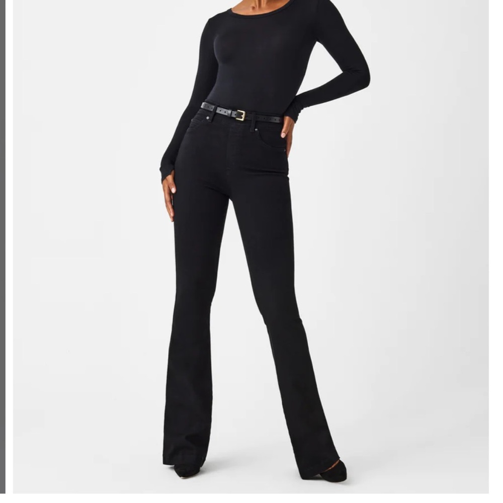 NWT Spanx Flare Jeans Size XS Black